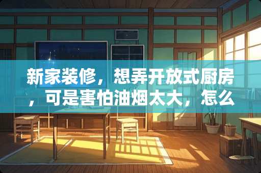 新家装修，想弄开放式厨房，可是害怕油烟太大，怎么办？