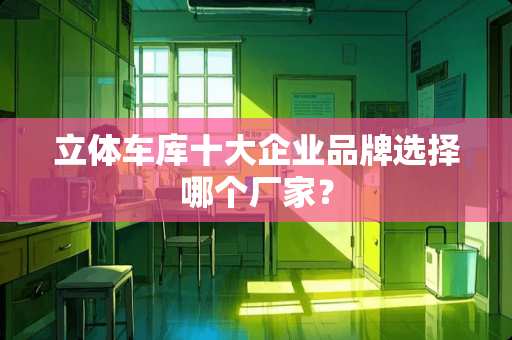 立体车库十大企业品牌选择哪个厂家？