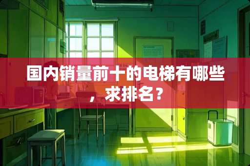 国内销量前十的电梯有哪些，求排名？