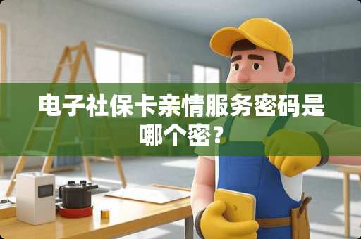 电子社保卡亲情服务密码是哪个密？