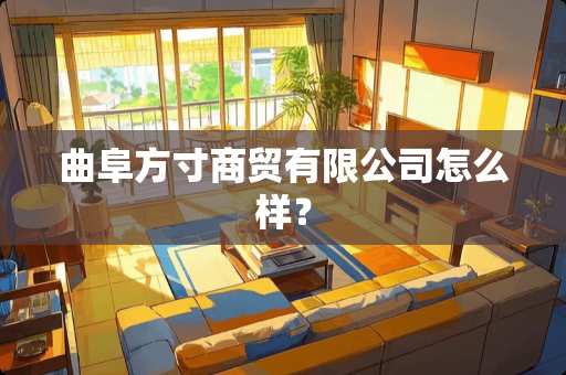 曲阜方寸商贸有限公司怎么样？