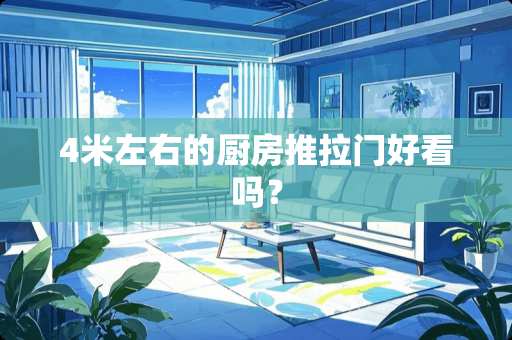 4米左右的厨房推拉门好看吗？