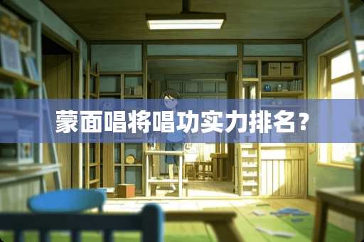 蒙面唱将唱功实力排名？