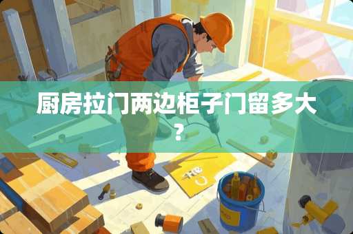 厨房拉门两边柜子门留多大？