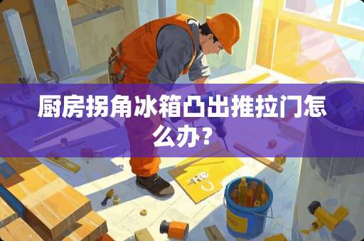 厨房拐角冰箱凸出推拉门怎么办？
