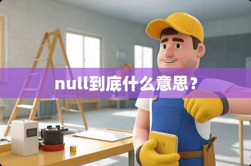 null到底什么意思？