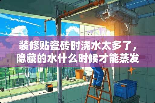 装修贴瓷砖时浇水太多了，隐藏的水什么时候才能蒸发？