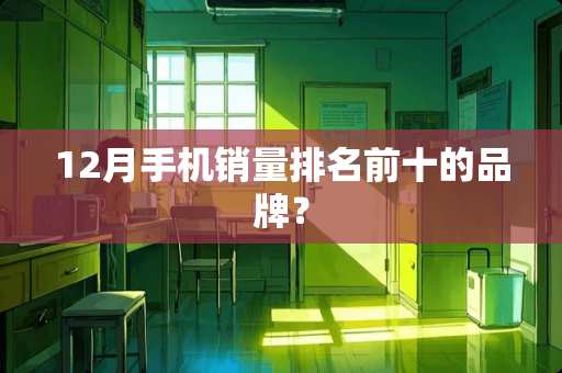 12月手机销量排名前十的品牌？