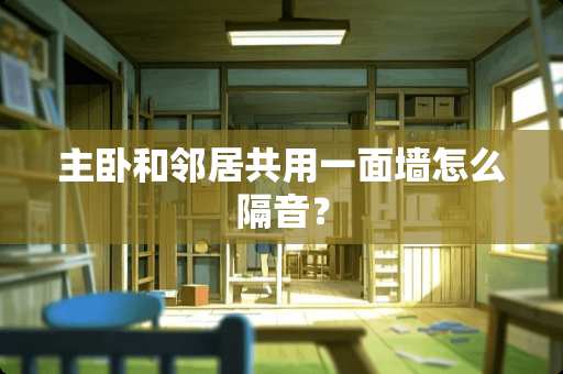 主卧和邻居共用一面墙怎么隔音？