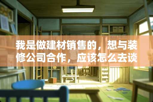 我是做建材销售的，想与装修公司合作，应该怎么去谈？