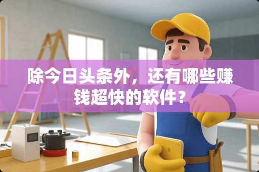 除今日头条外，还有哪些赚钱超快的软件？