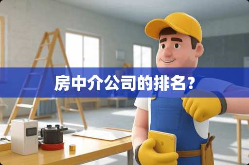 房中介公司的排名？