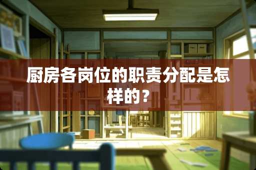 厨房各岗位的职责分配是怎样的？