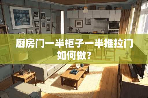 厨房门一半柜子一半推拉门如何做？