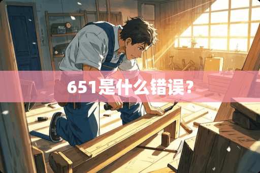 651是什么错误？