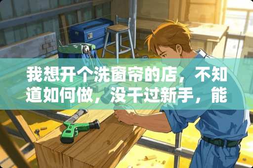 我想开个洗窗帘的店，不知道如何做，没干过新手，能教我吗？