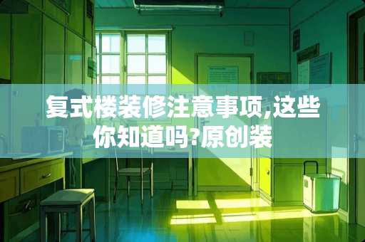 复式楼装修注意事项,这些你知道吗?原创装