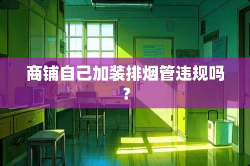 商铺自己加装排烟管违规吗？