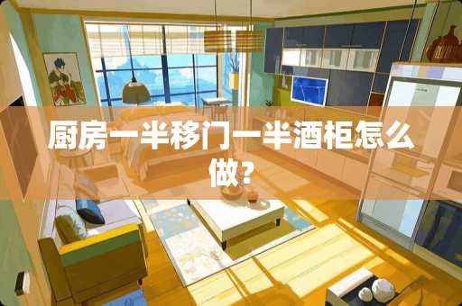 厨房一半移门一半酒柜怎么做？