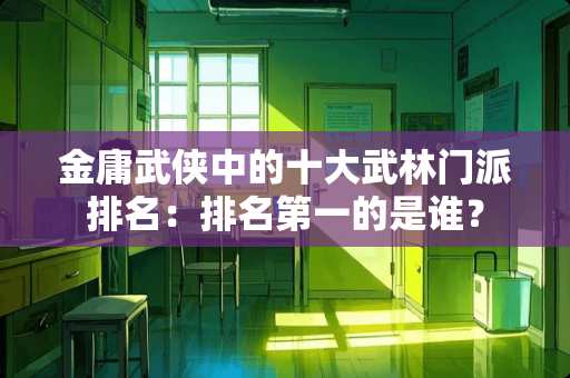 金庸武侠中的十大武林门派排名：排名第一的是谁？