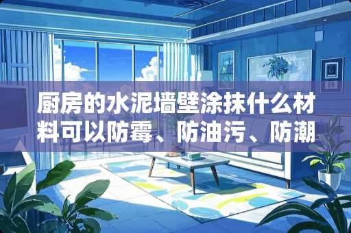 厨房的水泥墙壁涂抹什么材料可以防霉、防油污、防潮、防水，、经久耐用？