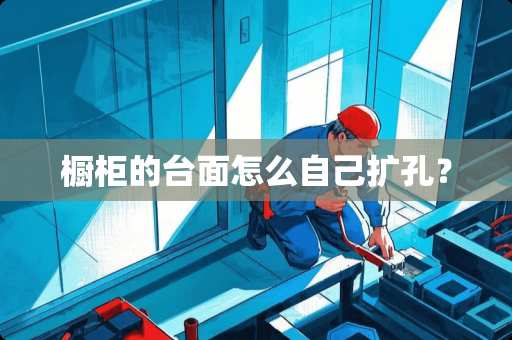 橱柜的台面怎么自己扩孔？