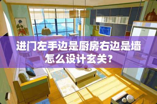 进门左手边是厨房右边是墙怎么设计玄关？