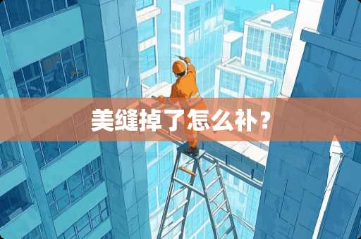 美缝掉了怎么补？