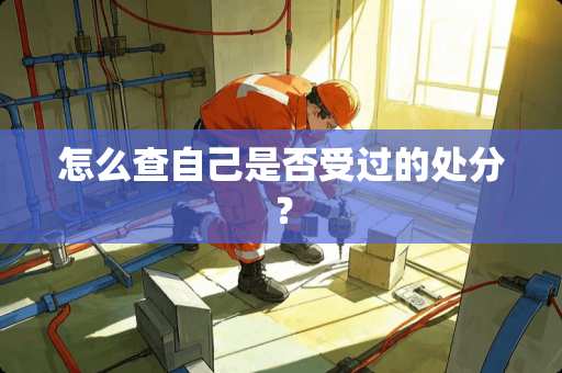 怎么查自己是否受过的处分？