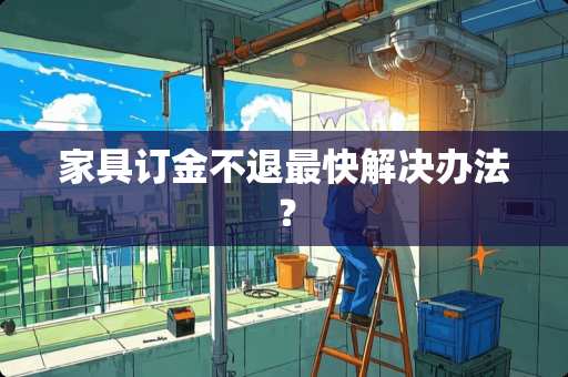 家具订金不退最快解决办法？