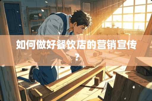 如何做好餐饮店的营销宣传？