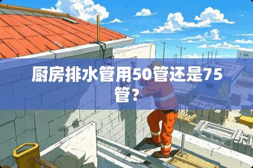 厨房排水管用50管还是75管？