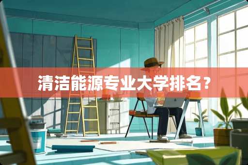 清洁能源专业大学排名？