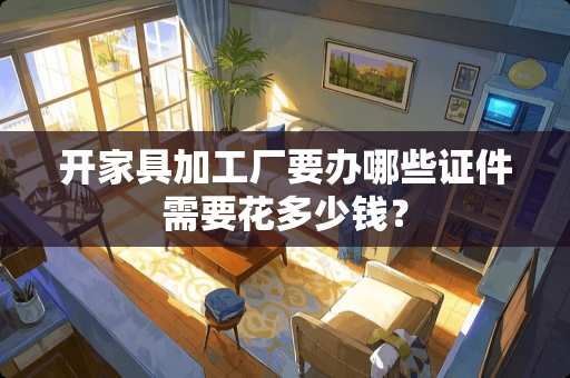 开家具加工厂要办哪些**需要花多少钱？