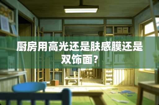 厨房用高光还是肤感膜还是双饰面？