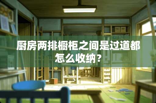 厨房两排橱柜之间是过道都怎么收纳？