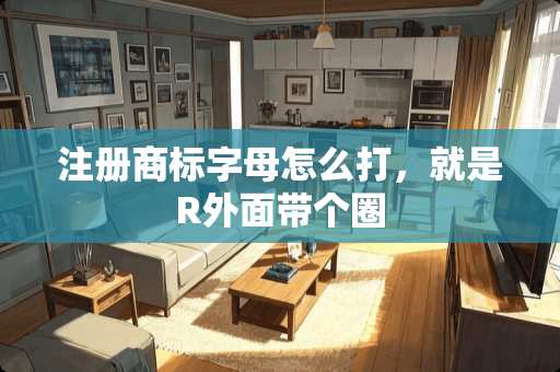 注册商标字母怎么打，就是R外面带个圈