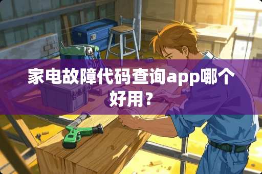 家电故障代码查询app哪个好用？