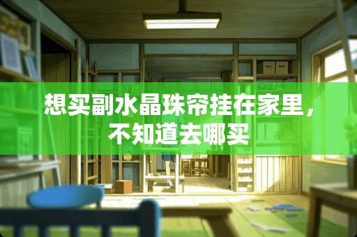 想买副水晶珠帘挂在家里，不知道去哪买