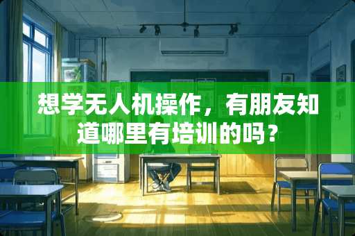 想学无人机操作，有朋友知道哪里有培训的吗？
