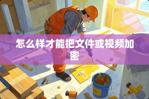 怎么样才能把文件或视频加密