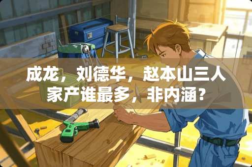 成龙,***,赵本山三人家产谁最多,非内涵? 成龙,***,赵本山三人家产谁最多,非内涵?