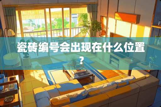 瓷砖编号会出现在什么位置？