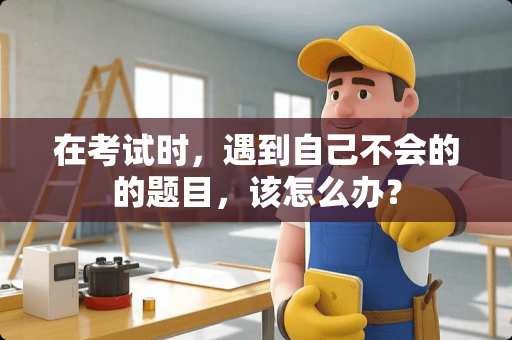 在考试时，遇到自己不会的的题目，该怎么办？