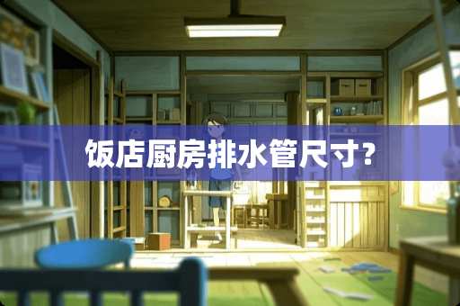 饭店厨房排水管尺寸？