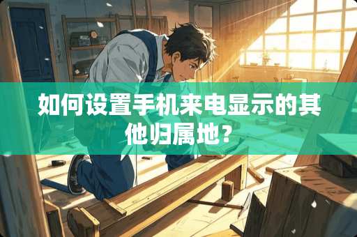 如何设置手机来电显示的其他归属地？
