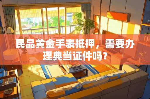 民品黄金手表抵押，需要办理典当**吗？