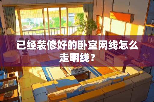已经装修好的卧室网线怎么走明线？