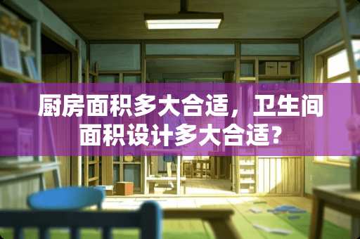 厨房面积多大合适，卫生间面积设计多大合适？