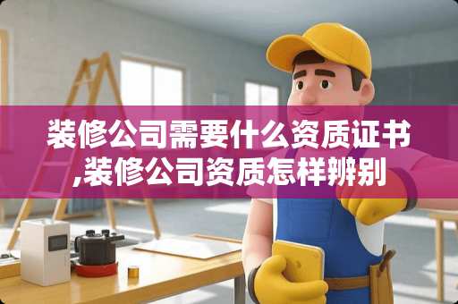 装修公司需要什么资质证书,装修公司资质怎样辨别